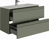 Тумба под раковину Allen Brau Eclipse 100 1.E1003.CGM 2.0 олива матовый