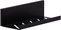 Полка Aquanet Магнум 30x8 черная матовая, открытая