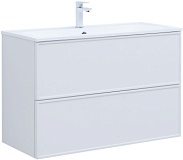 Тумба с раковиной Aquanet Арт 100 цв.белый матовый