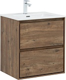 Тумба с раковиной Aquanet Милан 60 цв. дуб рустикальный