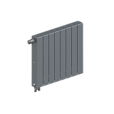 Радиатор биметаллический RIFAR SUPReMO VENTIL 500 х 8 секций ТИТАН нижнее левое подключение