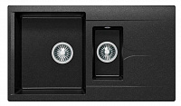 Мойка гранитная POLYGRAN Brig-870 черный №16