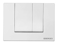 Кнопка Berges S4 для инсталляции NOVUM Soft Touch белая 040044