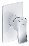 Внешняя встраиваемая часть смесителя для душа WasserKRAFT Aller 10651WHITE