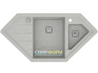 Мойка кварцевая Tolero R-114 (серый металлик)