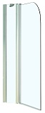 Шторка для ванны Azario MERRIT 1100(700+400)х1400 прозрачное стекло 6 мм, покрытие EASY CLEAN, цвет профиля серебро (AZ-NF6221 1100)