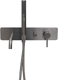 Смеситель для ванны Allen Brau Priority 5.31A05-MG (с внутренней частью) графит браш