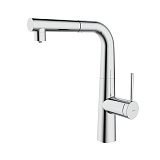 Смеситель для кухни с фильтром и выдвижным изливом IDDIS Pure хром PURSBPFi05N