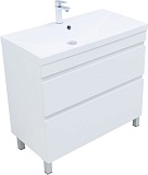 Тумба под раковину Aquanet Нота New 90 белый глянец