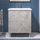 Тумба Vigo с раковиной Geometry 700-0-2 (Como) бетон