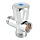Вентиль тройник 1/2"x3/4"x1/2" Valtec для сантехники VT.255.N.04