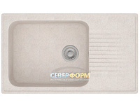 Мойка гранитная POLYGRAN F-19 белая