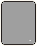 Зеркало Aquanet Контур 1000х800 LED TX антипар, черный