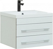 Тумба под раковину Aquanet Верона 60 белый (подвесная 2 ящика)