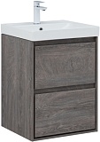 Тумба с раковиной Aquanet Милан (Flash) 50 цв. дуб рошелье