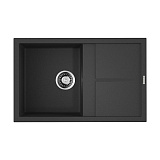 Каменная мойка Omoikiri Sumi 79-BL Tetogranit/черный   прямоугольная с крылом