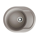 Каменная мойка Omoikiri Manmaru 62-GR Artgranit/leningrad grey овальная с крылом
