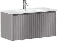 Тумба под раковину Allen Brau Gravity 100 1.370018.PGM платина матовый