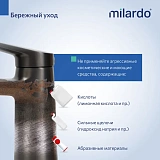 Смеситель для умывальника Milardo Leap графит LEAGM00M01