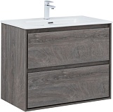 Тумба с раковиной Aquanet Милан 80 цв. дуб рошелье