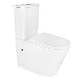 Унитаз-компакт Azario LANDER 350х630х795 напольный, безободковый, слив "Торнадо" с быстросъемным сиденьем "Микролифт" (AZ-1257A)