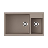 Каменная мойка Omoikiri Tedori 86-2-LB-SA Tetogranit/бежевый