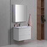 Мебель для ванной Aquanet София 80 белый глянец (2 ящика)