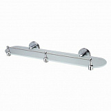 Полка стеклянная с бортиком Wasser Kraft Isen K-4044