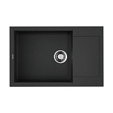 Каменная мойка Omoikiri Sakaime 78-LB-BL Tetogranit/черный прямоугольная с крылом