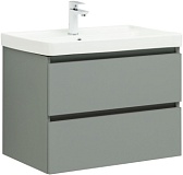 Тумба с раковиной Aquanet Вега 2.0 70 2 ящ. цв.мисти грин (раковина Ирис)