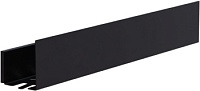 Полка Aquanet Магнум Н 70x12 черная матовая, с крючками