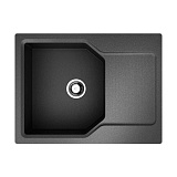 Каменная мойка Omoikiri Yonaka 65-BL Artgranit/черный прямоугольная с крылом