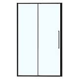 Душевая дверь Azario SHANGHAI 1400х1950 раздвижная, прозрачное стекло 6 мм, профиль черный матовый (AZ-Y43-140-MB-CL)