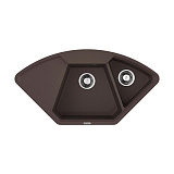 Каменная мойка Omoikiri Yonaka 98-C-DC Artgranit/темный шоколад угловая