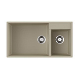 Каменная мойка Omoikiri Tedori 85-2-U-BL Tetogranit/черный