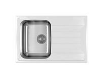 Кухонная мойка ДУЭТ 760 В наличииБелый