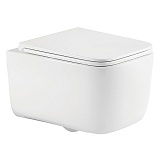 Унитаз подвесной Azario BACIO 340х485х350 безободковый, система смыва "Скрытое Торнадо", с быстросъемным сиденьем "Микролифт" (AZ-5103T-WHT)