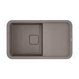Каменная мойка Omoikiri Tasogare 86-GR Artgranit/leningrad grey прямоугольная с крылом