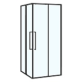 Душевое ограждение Azario SHANGHAI 900х900х1950 прозрачное стекло 6 мм, профиль черный матовый (AZ-R43-90-MB-CL)