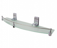 Полка стеклянная Wasser Kraft с бортиком Lopau K-6044
