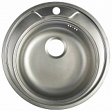Мойка врезная Vladix L-449-K 49*49 0.6x160 выпуск 3 1/2