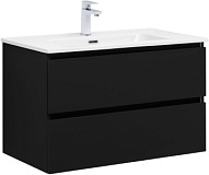 Тумба под раковину Aquanet Вега 2.0 80 черный