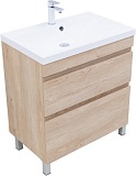 Тумба под раковину Aquanet Нота New 75 дуб светлый