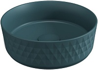 Раковина накладная Allen Brau Fantasy Romb 36 4.11033.PT петроль