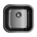 Кухонная мойка Omoikiri Omi 44-U/I-GM нержавеющая сталь/вороненая сталь прямоугольная