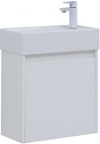 Тумба под раковину Aquanet Nova Lite 50 белый глянец (1 дверца)