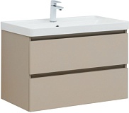Тумба с раковиной Aquanet Вега 2.0 80 2 ящ. цв.бежевый (раковина Ирис)