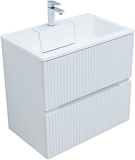 Тумба с раковиной Aquanet Джейн 70 цв.белый матовый (раковина Фортуна)