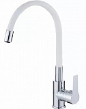 Смеситель для кухни Haiba HB70112-8 белый с гибким изливом