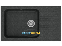 Мойка гранитная POLYGRAN F-19 черная